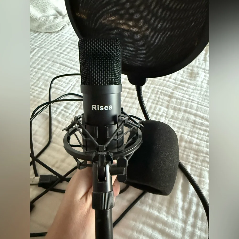 Risea Podcast, Gaming, Vocal Recording USB Computer Condenser Microphone